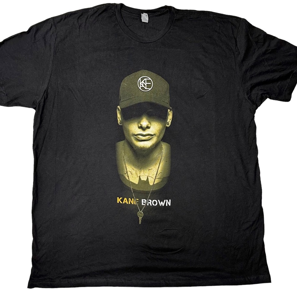 NWOT Kane Brown 2016 Tour Graphic {NLA} T-Shirt in Black Unisex Sz XXL